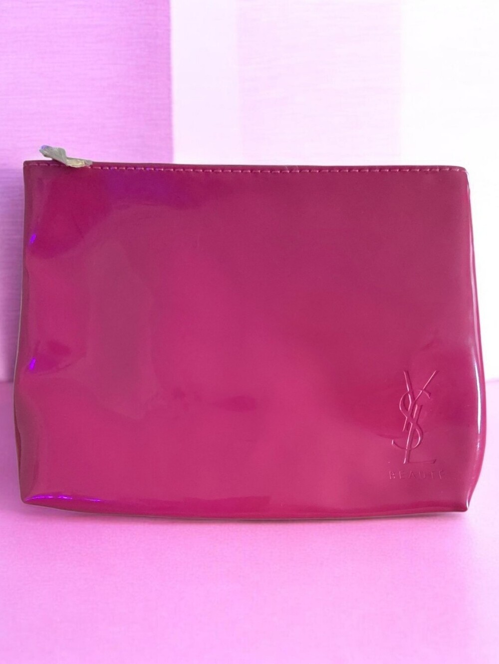 YSL Beaute NWOT Hot Pink Cosmetic Bag